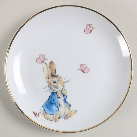 Peter Rabbit Gold Appetizer Plate