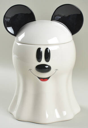 Mickey Spider Web Figural Cookie Jar & Lid