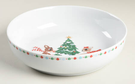 Rudolph Christmas Individual Dinner Bowl