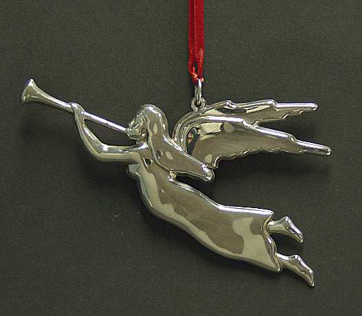 American Heritage-Ornament Angel With Trumpet-Gorham - No Box