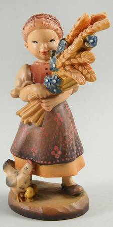 Ferrandiz Wood Figurines 6" Golden Sheaves - Boxed