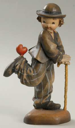 Ferrandiz Wood Figurines 6" Stepping Out-6" - No Box
