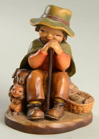Ferrandiz Wood Figurines 6" The Rest - With Box