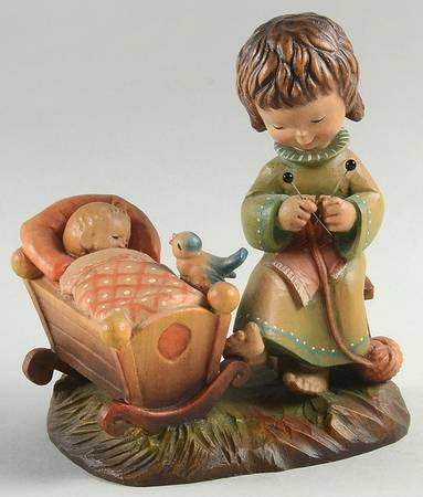 Ferrandiz Wood Figurines 6" Rock-A-Bye - No Box
