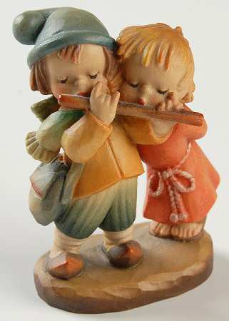 Ferrandiz Wood Figurines 3" Duet - With Box