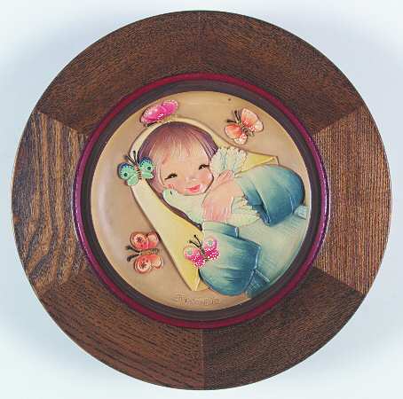 Ferrandiz Mother's Day Plate Mother And Dove - No Box