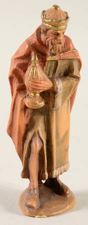 Kuolt 3" Wooden Nativity Figurine King Standing - Boxed