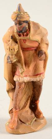 Kuolt 3" Wooden Nativity Figurine Moor King - No Box