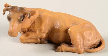 Kuolt 3" Wooden Nativity Figurine Ox - No Box
