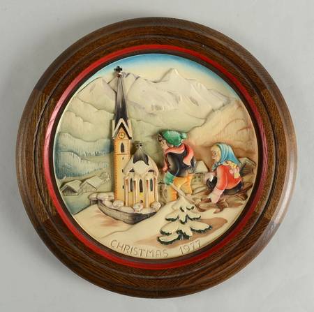 Anri Christmas Plate The Legend Of Heiligenblut - Boxed