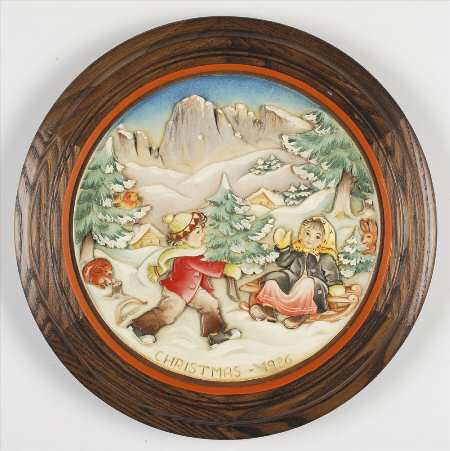 Anri Christmas Plate A Groden Christmas - No Box