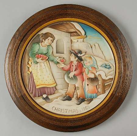 Anri Christmas Plate Good Day, Good Year - Boxed