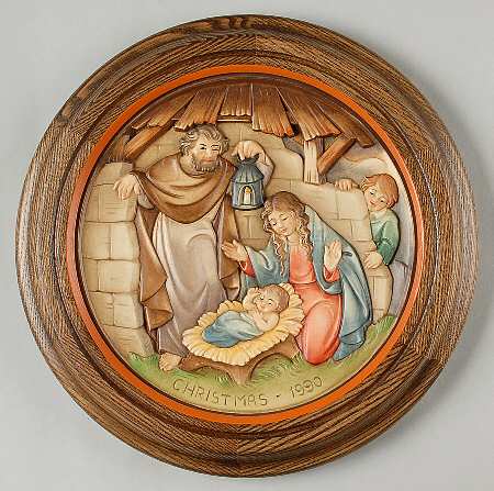 Anri Christmas Plate Holy Night - Boxed
