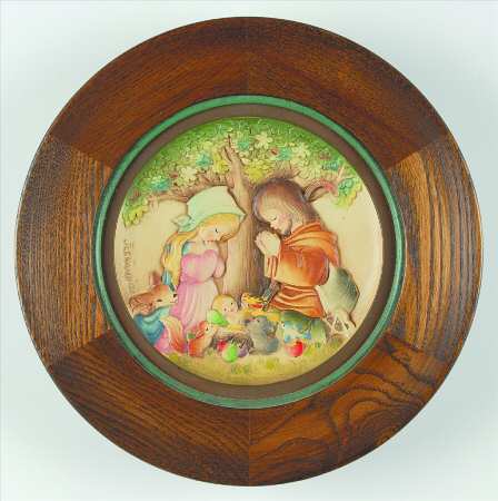 Ferrandiz Christmas Plate Mary & Joseph - No Box