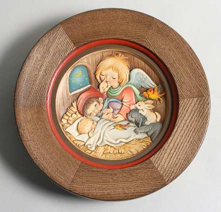 Ferrandiz Christmas Plate Peace Attend Thee - Boxed