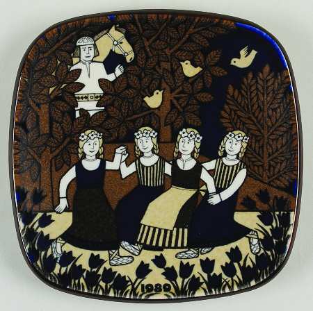 Kalevala Annual Plate Four Maidens - Boxed