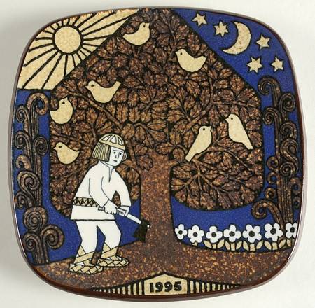 Kalevala Annual Plate Lumberjack Sampsa Pellervoinen - No Box