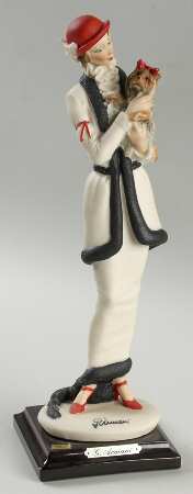 My Fair Ladies Lady With Dog-Black & Red - No Box