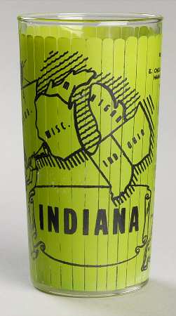 States Glasses-Clear Indiana - No Box