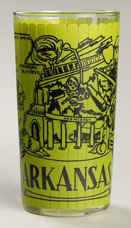 States Glasses-Clear Arkansas - No Box