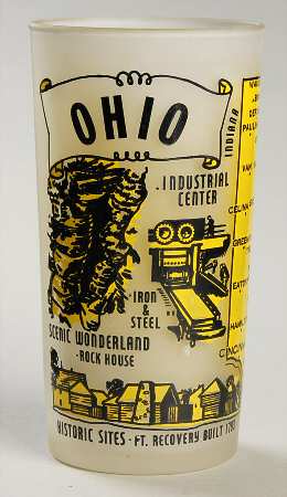 State Glasses-Frosted Ohio - No Box