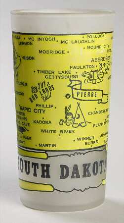 State Glasses-Frosted South Dakota - No Box