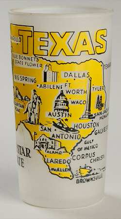 State Glasses-Frosted Texas - No Box