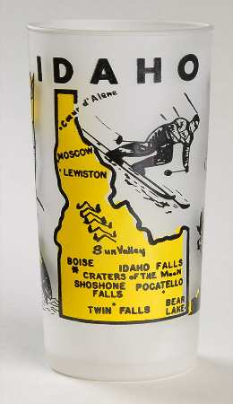 State Glasses-Frosted Idaho - No Box