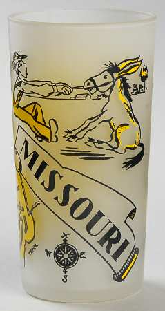 State Glasses-Frosted Missouri - No Box