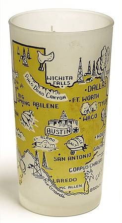 State Glasses-Frosted Texas - No Box