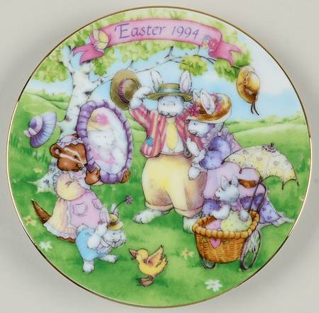 Easter Plate-Avon All Dressed Up - No Box