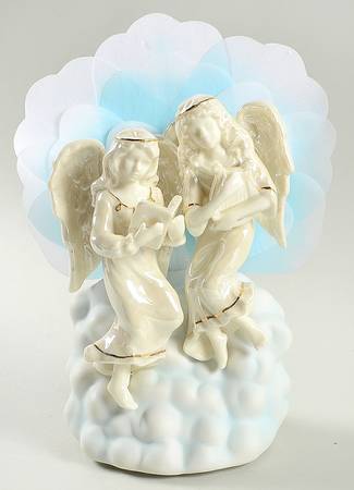 Avon Figurine Angel Choir-Fiber Optic Glowing - With Box