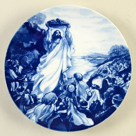 Avon Plates Jesus Feeds The Multitude - No Box