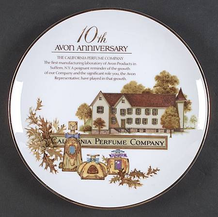 Avon Plates 10th Anniversary-1987- - No Box