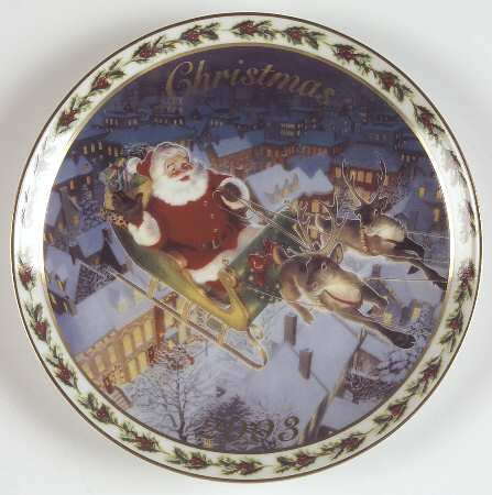 Christmas Plate Coming To Town - No Box