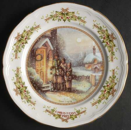 Aynsley Christmas Plate by John  Aynsley &amp; Sons