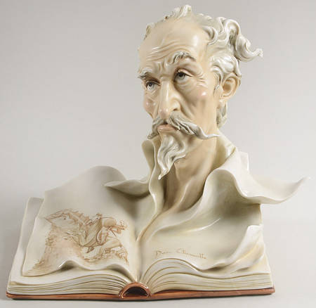 Antonio Borsato Figurines Bust Of Don Quixote - No Box