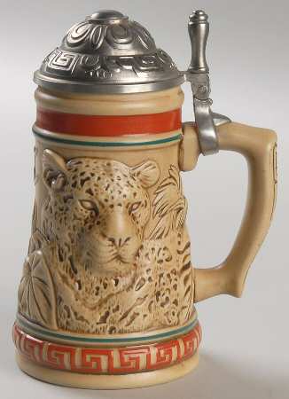Miniature Avon Steins Jaguar-Endangered Species - Boxed