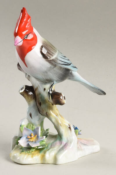 Bird Figurines-Royal Adderley Red Crested Cardinal Large - Boxed