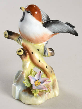 Bird Figurines-Royal Adderley Chicadee Style One-Head Up - Boxed