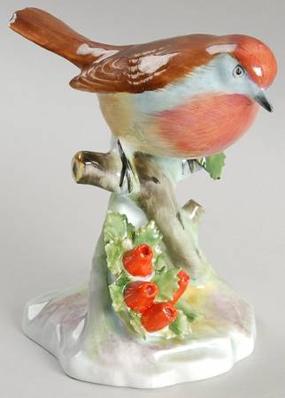 Bird Figurines-Royal Adderley Robin - No Box