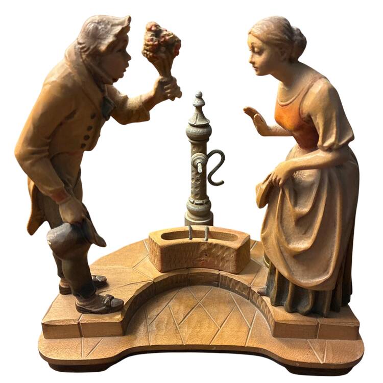 Anri Wood Carved Figurines The Eternal Groom - No Box