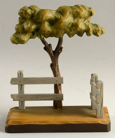 Anri Wood Carved Figurines Tree Display Stand - No Box