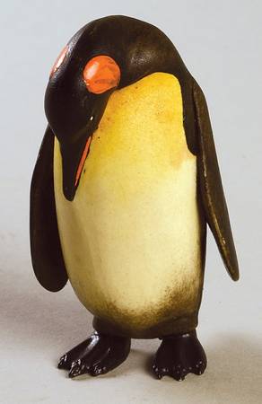 Anri Wood Carved Figurines Hortense - Emperor Penguin - No Box