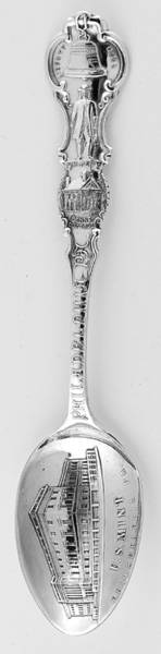 Alvin Silver Souvenir Spoon Us Mint-Philadelphia Pennsylvania - No Box
