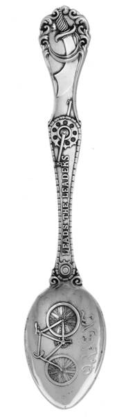 Alvin Silver Souvenir Spoon Orient Cycle,Leads The Leaders - No Box