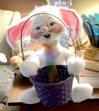 Analee Easter Dolls 2002 Easter Bunny With Basket - No Box 108