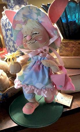 Analee Easter Dolls Easter Parade Girl Bunny W/ Purse - No Box