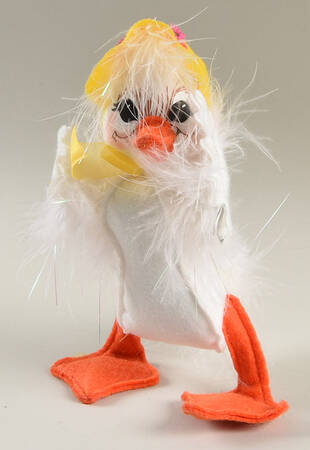 Analee Easter Dolls White Duck With Bonnet - No Box