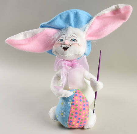 Analee Easter Dolls Artist Easter Bunny,Egg,Brush  - No Box